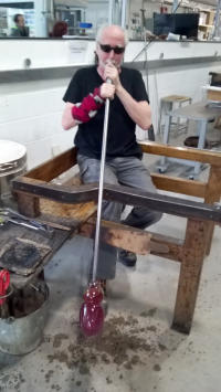 Blowing the Glass.